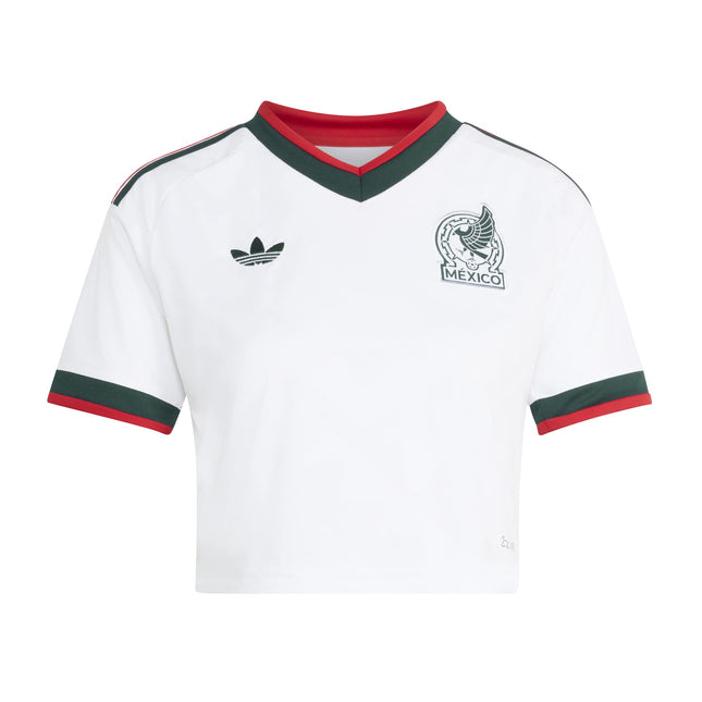 Adidas Womens Mexico 26 Away Cropped Jersey - White