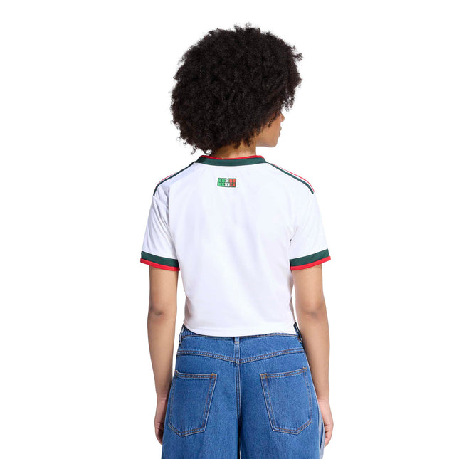 Adidas Womens Mexico 26 Away Cropped Jersey - White