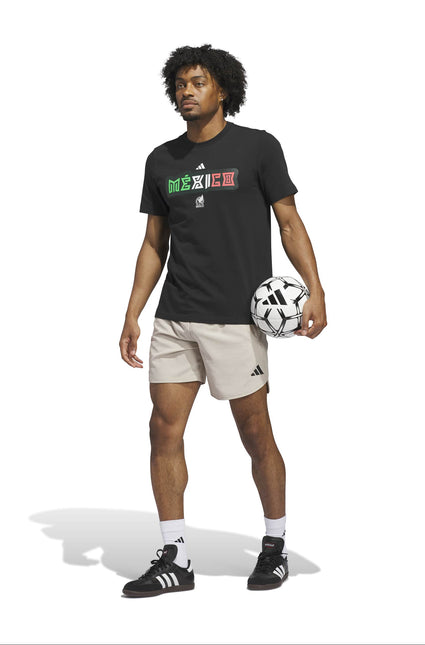 Adidas Mens World Cup 26 Mexico Tee - Black
