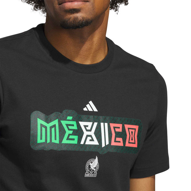 Adidas Mens World Cup 26 Mexico Tee - Black