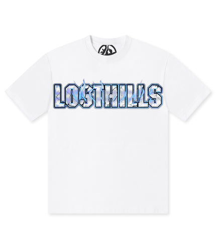 Losthills Inverted Logo Tee - White