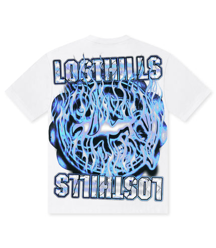 Losthills Inverted Logo Tee - White