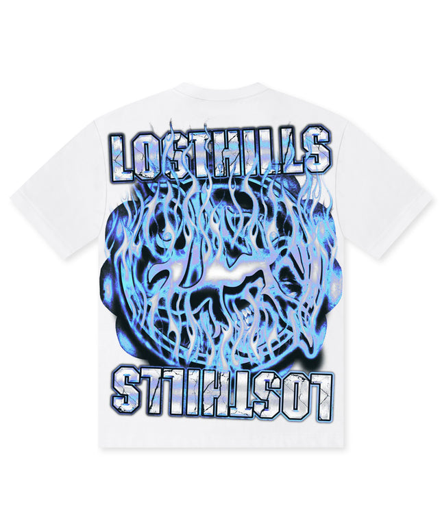 Losthills Inverted Logo Tee - White