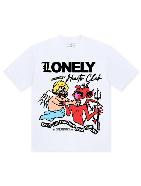 Lonely Hearts Club Don't Let The Devil Steal Your Joy Premium T-Shirt - White