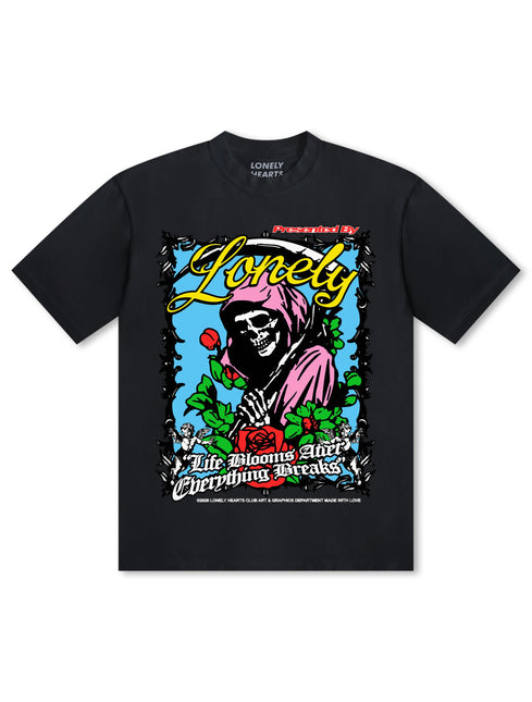 Lonely Hearts Club Life Blooms Premium T-Shirt - Black