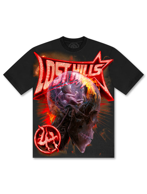 Losthills Born in Chaos Tee - Black