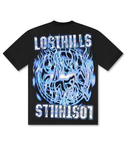 Losthills Inverted Logo Tee - Black