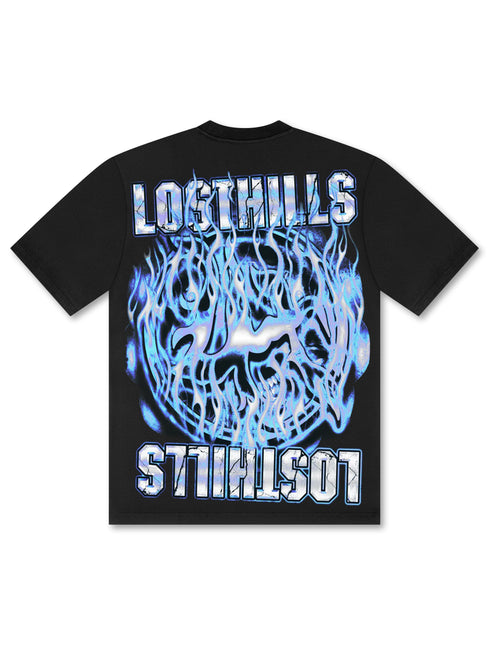 Losthills Inverted Logo Tee - Black