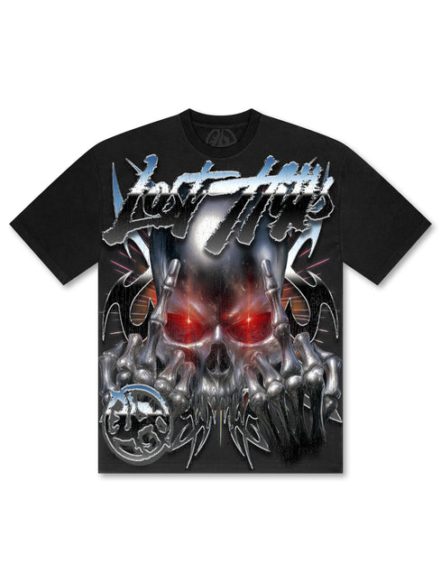 Losthills Chrome Skull Tee - Black
