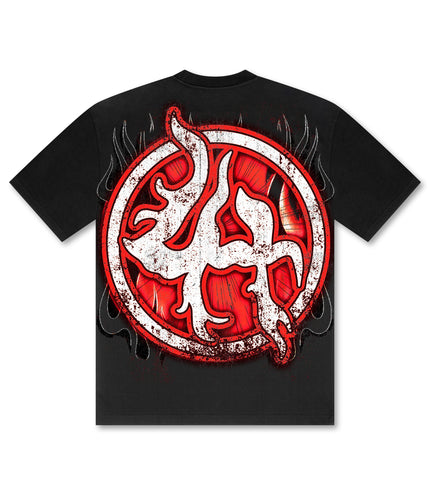 Losthills Chrome Skull Tee - Black