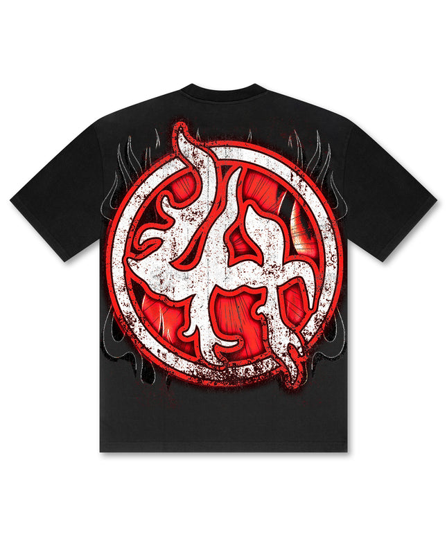 Losthills Chrome Skull Tee - Black