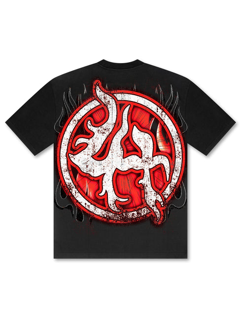 Losthills Chrome Skull Tee - Black