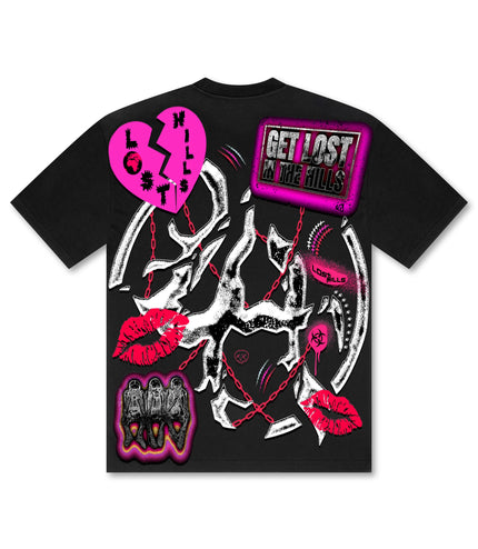 Losthills Broken Heart Tee - Black