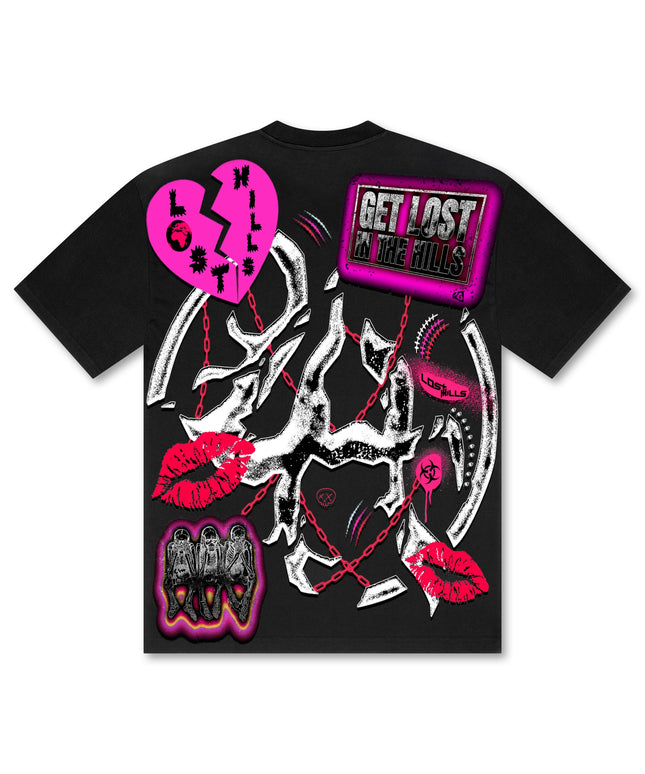 Losthills Broken Heart Tee - Black