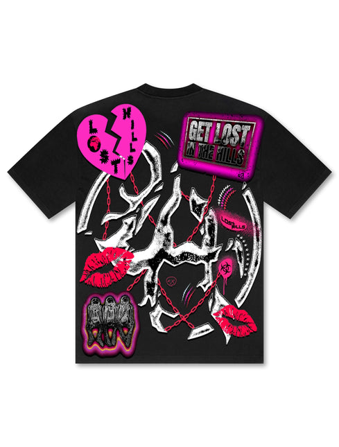 Losthills Broken Heart Tee - Black