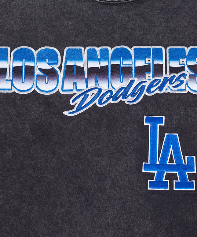 Pro Standard LA Dodgers Chrome Drop Shoulder Tee - Washed Black