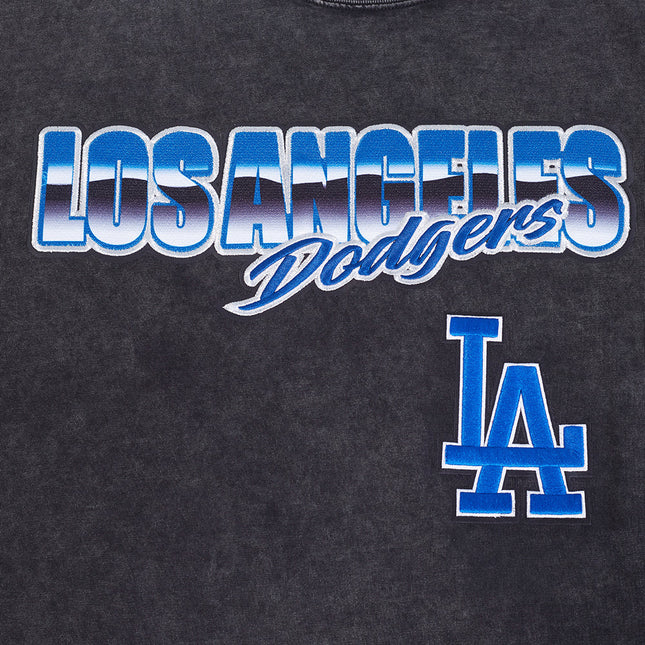 Pro Standard LA Dodgers Chrome Drop Shoulder Tee - Washed Black