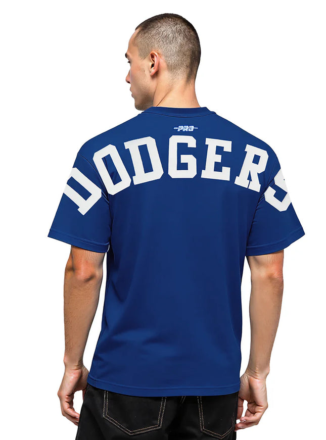 Pro Standard La Dodgers Wingspan Drop Shoulder Tee - Dark Blue