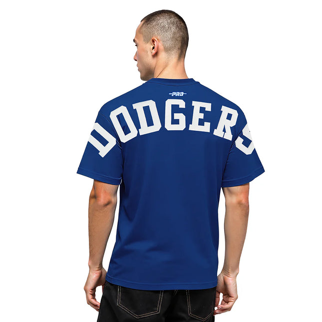 Pro Standard La Dodgers Wingspan Drop Shoulder Tee - Dark Blue