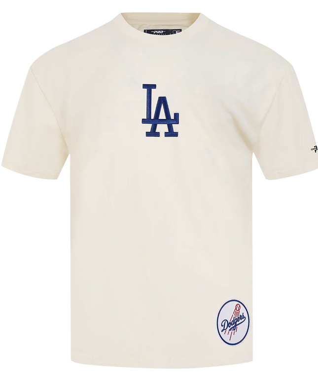 Pro Standard La Dodgers Wingspan Drop Shoulder Tee - Eggshell