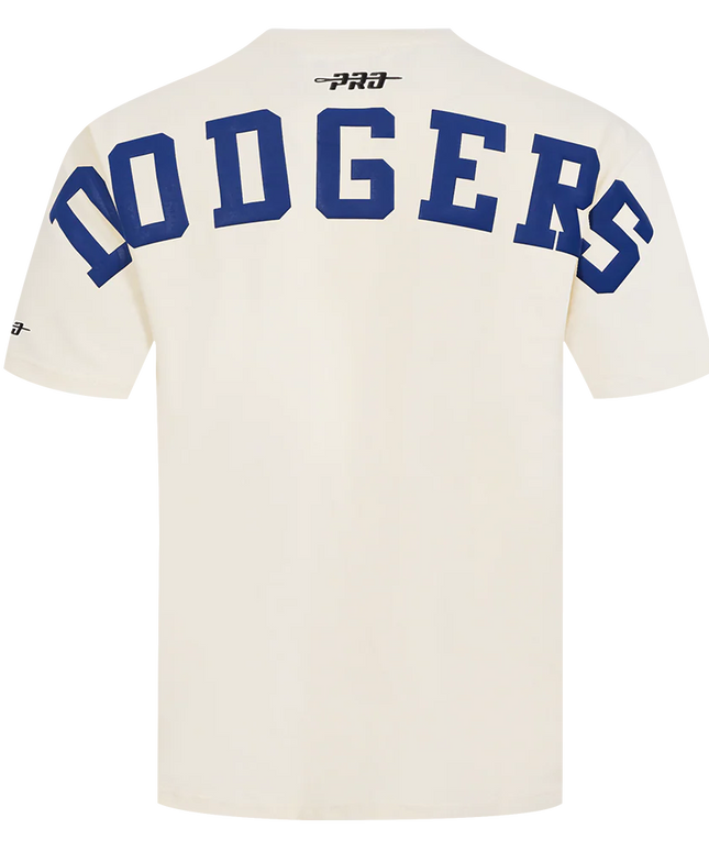 Pro Standard La Dodgers Wingspan Drop Shoulder Tee - Eggshell
