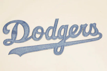 Pro Standard Dodgers Varsity Blues Tee - Eggshell