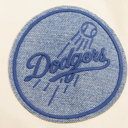 Pro Standard Dodgers Varsity Blues Tee - Eggshell