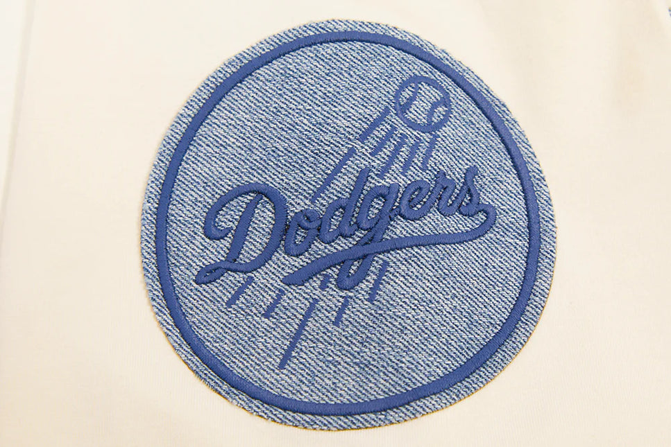 Pro Standard Dodgers Varsity Blues Tee - Eggshell