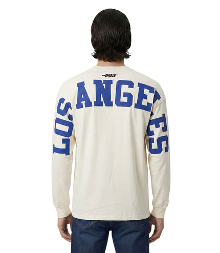 Pro Standard Dodgers Lightweight Wingspan Long Sleeve - Eggshell