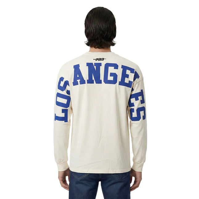 Pro Standard Dodgers Lightweight Wingspan Long Sleeve - Eggshell
