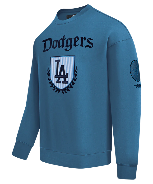 Pro Standard LA Dodgers Country Club Drop Shoulder Crewneck - Steel Blue