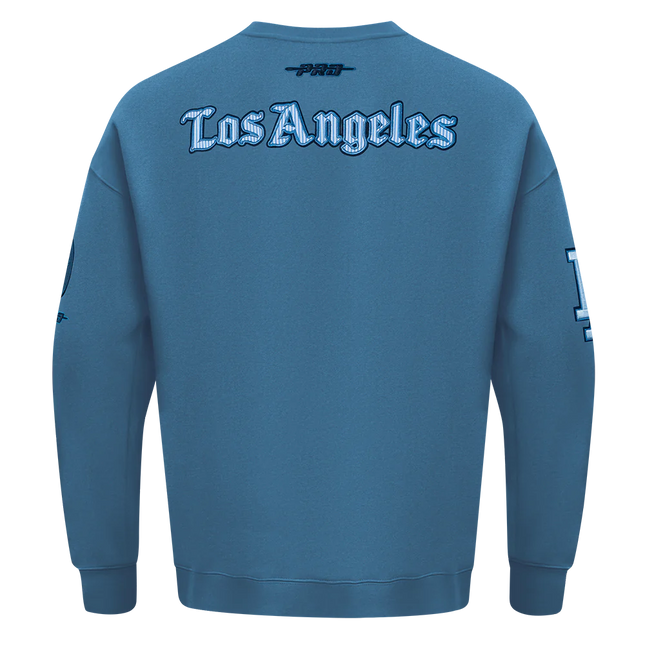 Pro Standard LA Dodgers Country Club Drop Shoulder Crewneck - Steel Blue