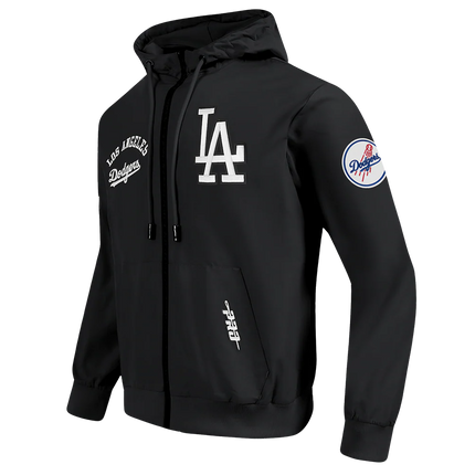 Pro Standard LA Dodgers Classic Wind Suit Pullover Hoodie - Black