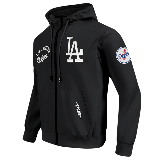 Pro Standard LA Dodgers Classic Wind Suit Pullover Hoodie - Black
