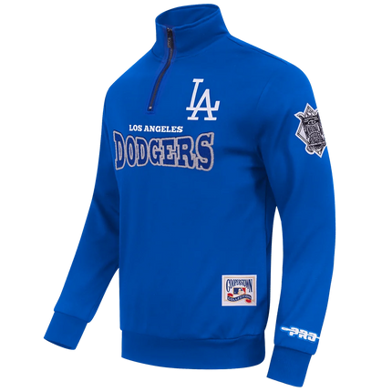 Pro Standard Los Angeles Dodgers Day One Fleece Quarter-Zip - Royal Blue
