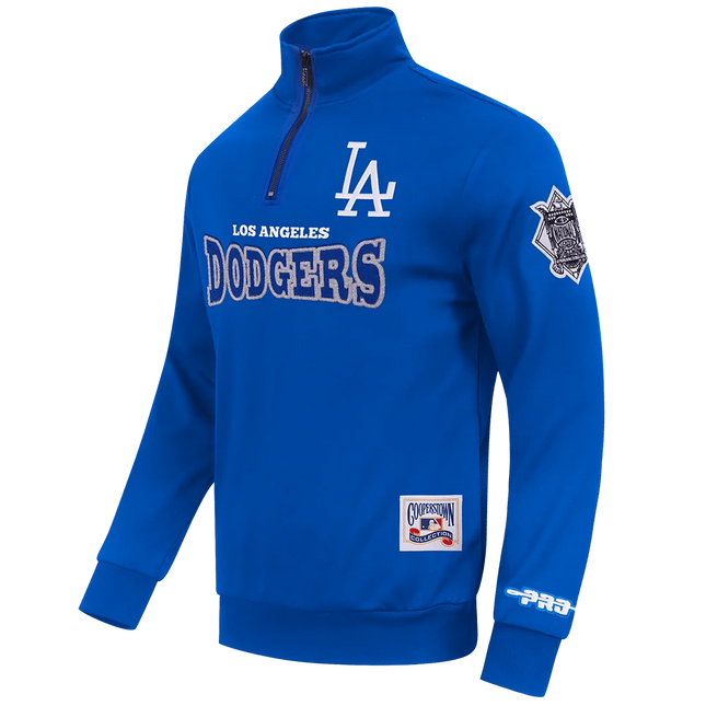 Pro Standard Los Angeles Dodgers Day One Fleece Quarter-Zip - Royal Blue