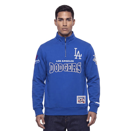 Pro Standard Los Angeles Dodgers Day One Fleece Quarter-Zip - Royal Blue