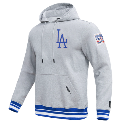 Pro Standard Los Angeles Dodgers Day One Rib Fleece Hoodie - Heather Grey
