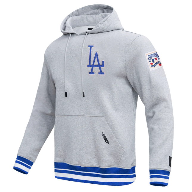 Pro Standard Los Angeles Dodgers Day One Rib Fleece Hoodie - Heather Grey