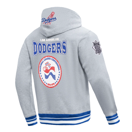 Pro Standard Los Angeles Dodgers Day One Rib Fleece Hoodie - Heather Grey