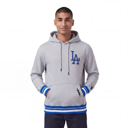 Pro Standard Los Angeles Dodgers Day One Rib Fleece Hoodie - Heather Grey