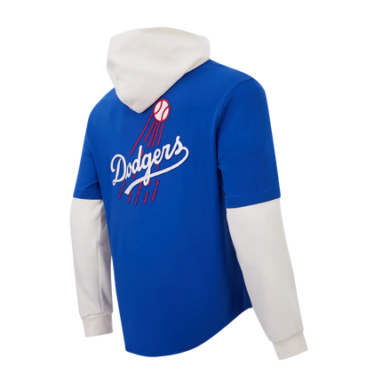Pro Standard Dodgers Original Players Pullover Hoodie - Dark Blue