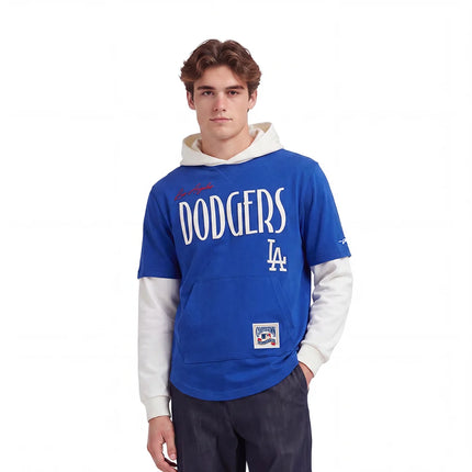 Pro Standard Dodgers Original Players Pullover Hoodie - Dark Blue