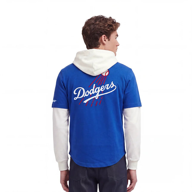 Pro Standard Dodgers Original Players Pullover Hoodie - Dark Blue
