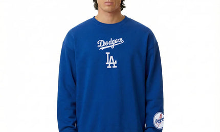 Pro Standard LA Dodgers Wingspan Drop Shoulder Crewneck - Dark Blue