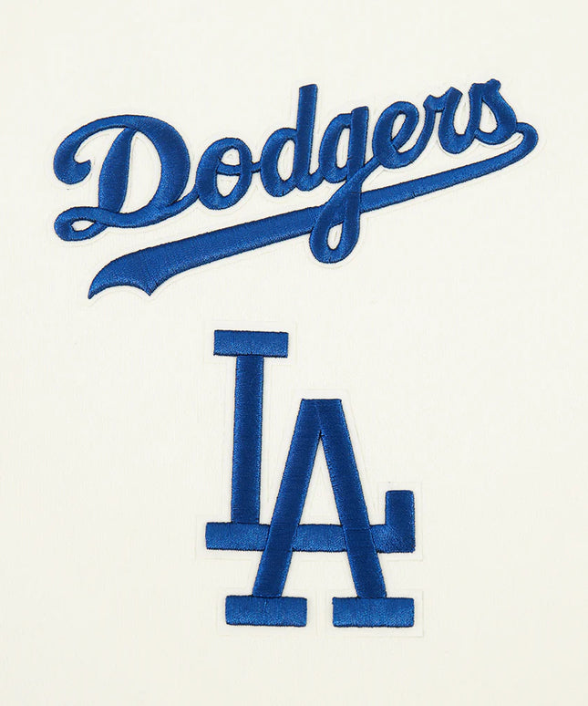 Pro Standard LA Dodgers Wingspan Drop Shoulder Crewneck - Eggshell