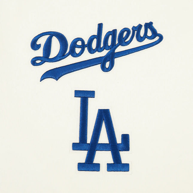 Pro Standard LA Dodgers Wingspan Drop Shoulder Crewneck - Eggshell