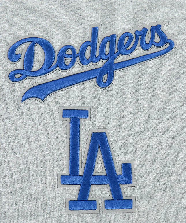 Pro Standard LA Dodgers Wingspan Drop Shoulder Crewneck - Grey/Blue