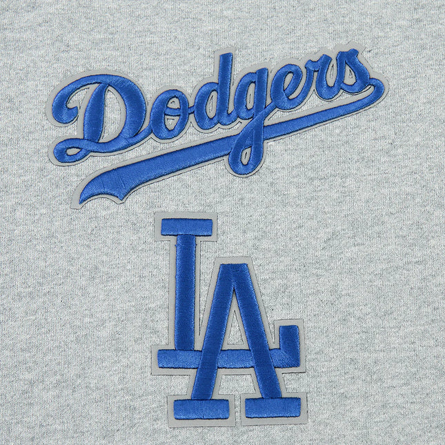 Pro Standard LA Dodgers Wingspan Drop Shoulder Crewneck - Grey/Blue