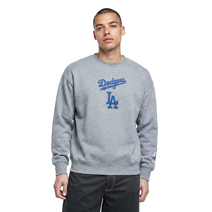 Pro Standard LA Dodgers Wingspan Drop Shoulder Crewneck - Grey/Blue